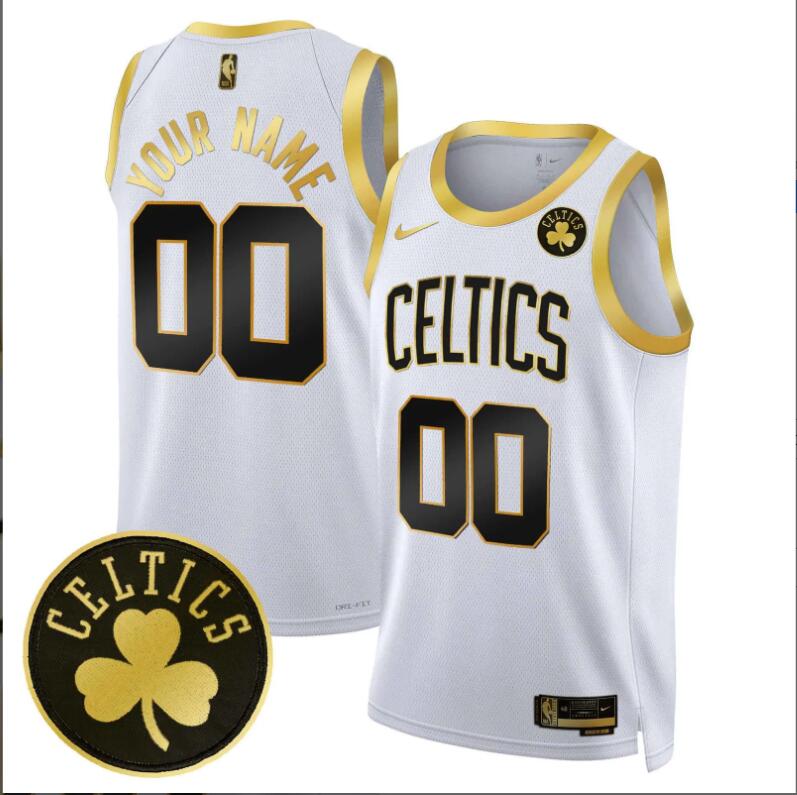 Men Boston Celtics Swingman Custom white 2024 NBA Jersey->indianapolis colts->NFL Jersey